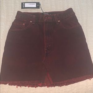 Levi’s Red Denim Mini Skirt